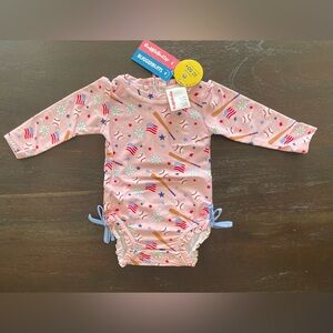 NEW RuffleButts Swimsuit - size 12-18 months